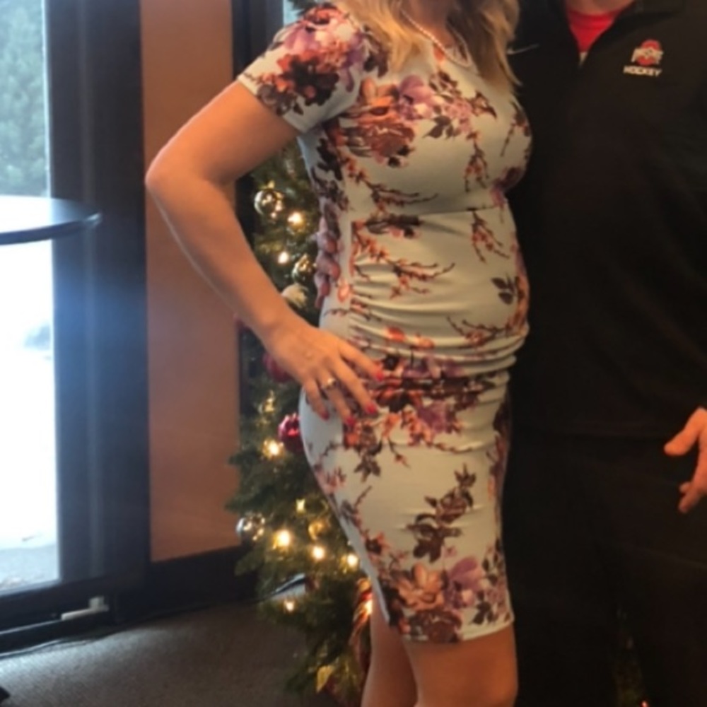 Baby shower blue dress